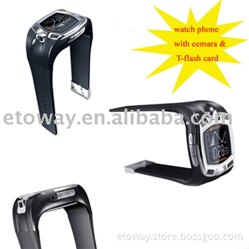 M801 triband watch mobile phone with camera and TF card